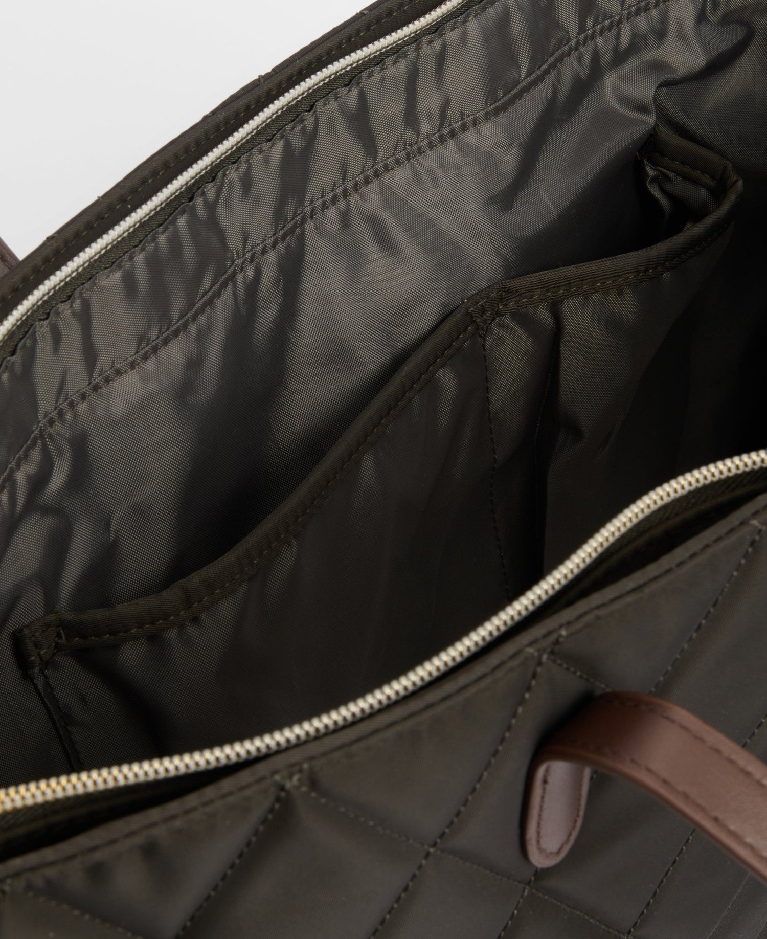 BarbourBarbour Quilted Tote Bag OliveBags - Blue Water Clothing