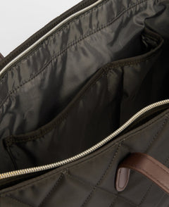 BarbourBarbour Quilted Tote Bag OliveBags - Blue Water Clothing