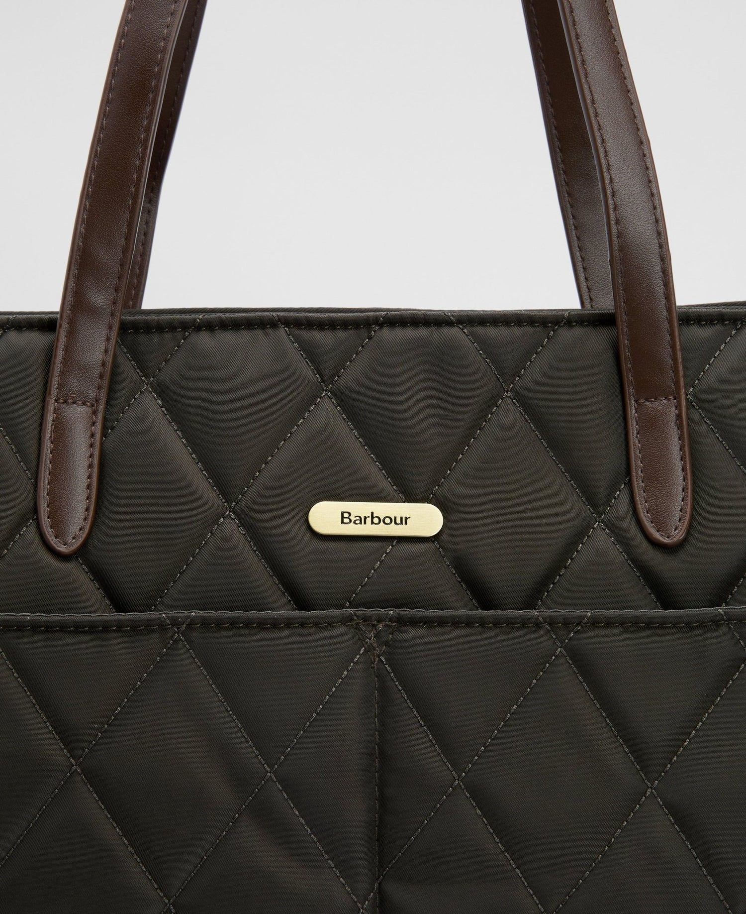 BarbourBarbour Quilted Tote Bag OliveBags - Blue Water Clothing