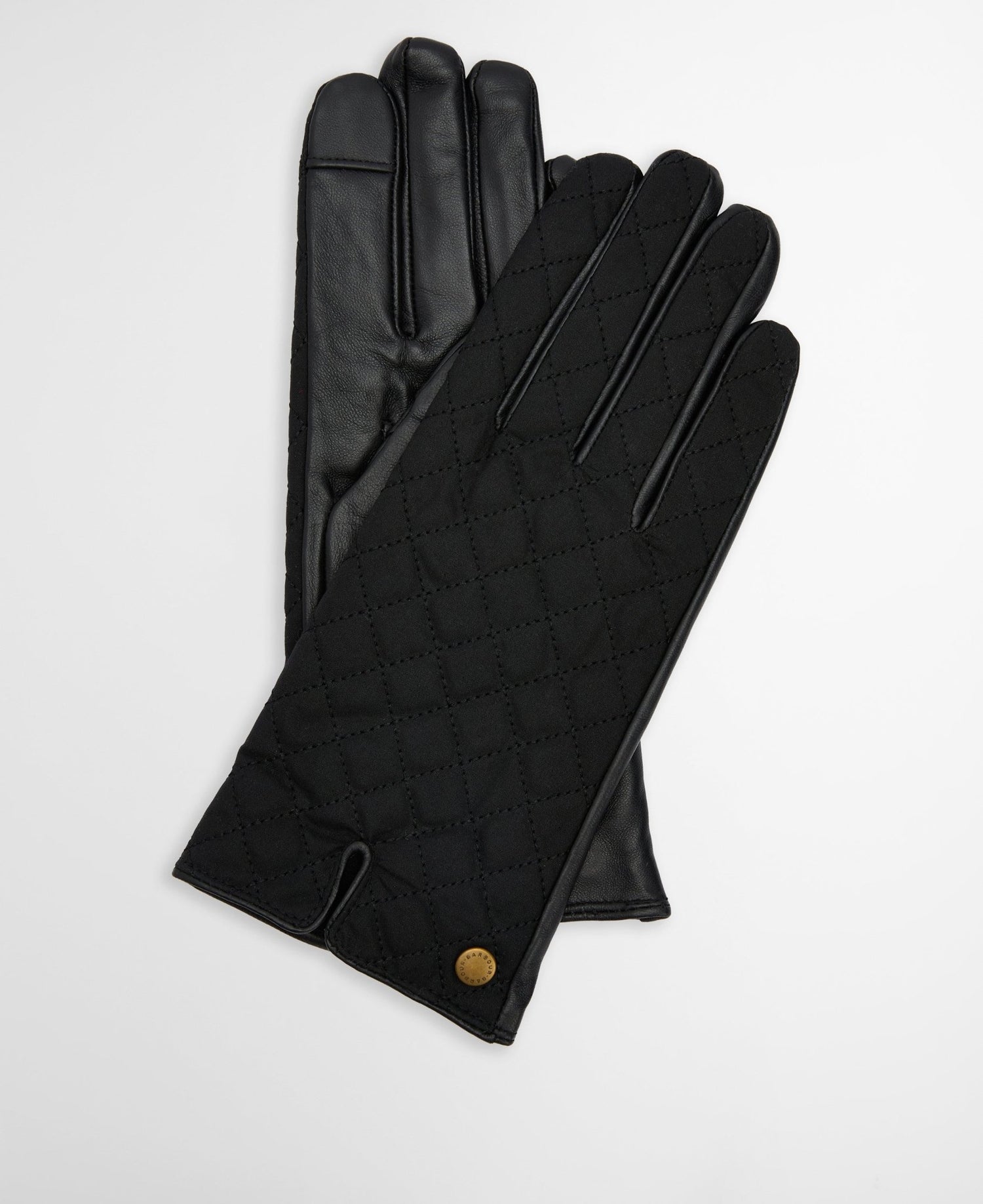 BarbourBarbour Scarlet Waxed Cotton Gloves BlackAccessories - Blue Water Clothing