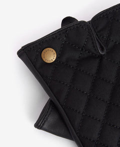 BarbourBarbour Scarlet Waxed Cotton Gloves BlackAccessories - Blue Water Clothing