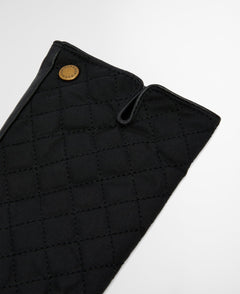 BarbourBarbour Scarlet Waxed Cotton Gloves BlackAccessories - Blue Water Clothing