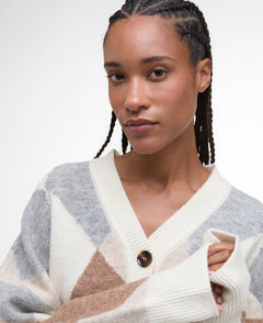 BarbourBarbour Silvia Knitted Cardigan MultiClothingMulti - Blue Water Clothing