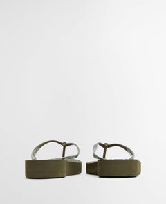 BarbourBarbour Tilda Toe Post SandalFootwearOlive/Ancient Tartan Flip Flop - Blue Water Clothing