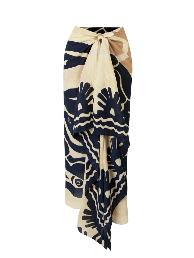 BartsBarts Gamma Printed Cream SarongBottoms - Blue Water Clothing