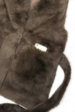 Blue Water ClothingFaux Fur Long Gilet with BeltClothing - Blue Water Clothing