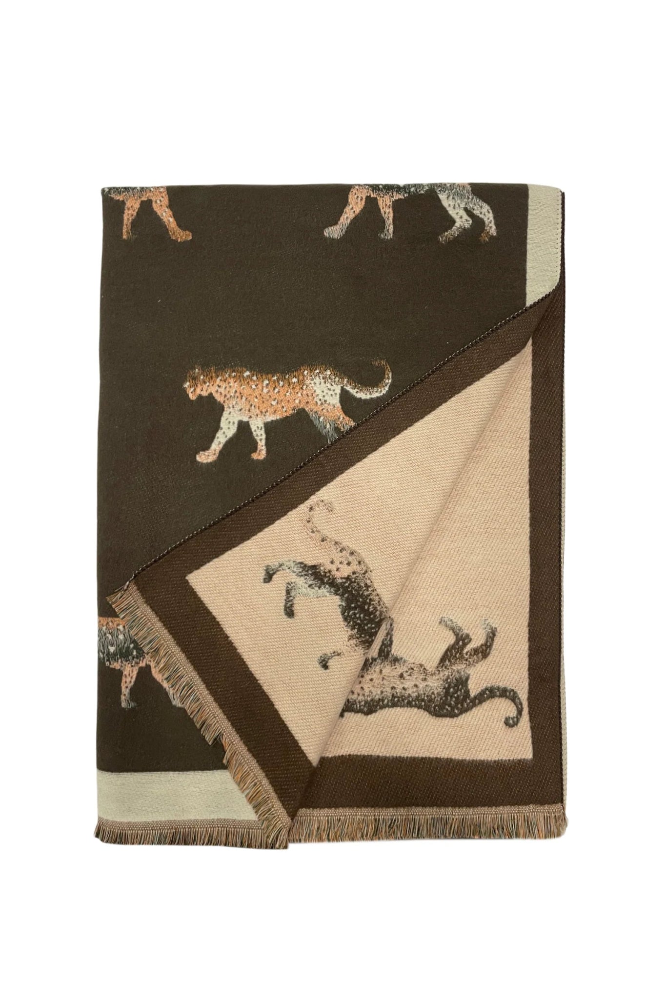 Blue Water ClothingLeopard Soft Woven Frayed ScarfClothing - Blue Water Clothing