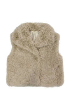 Blue Water ClothingOversized Lapel Faux Fur GiletClothing - Blue Water Clothing