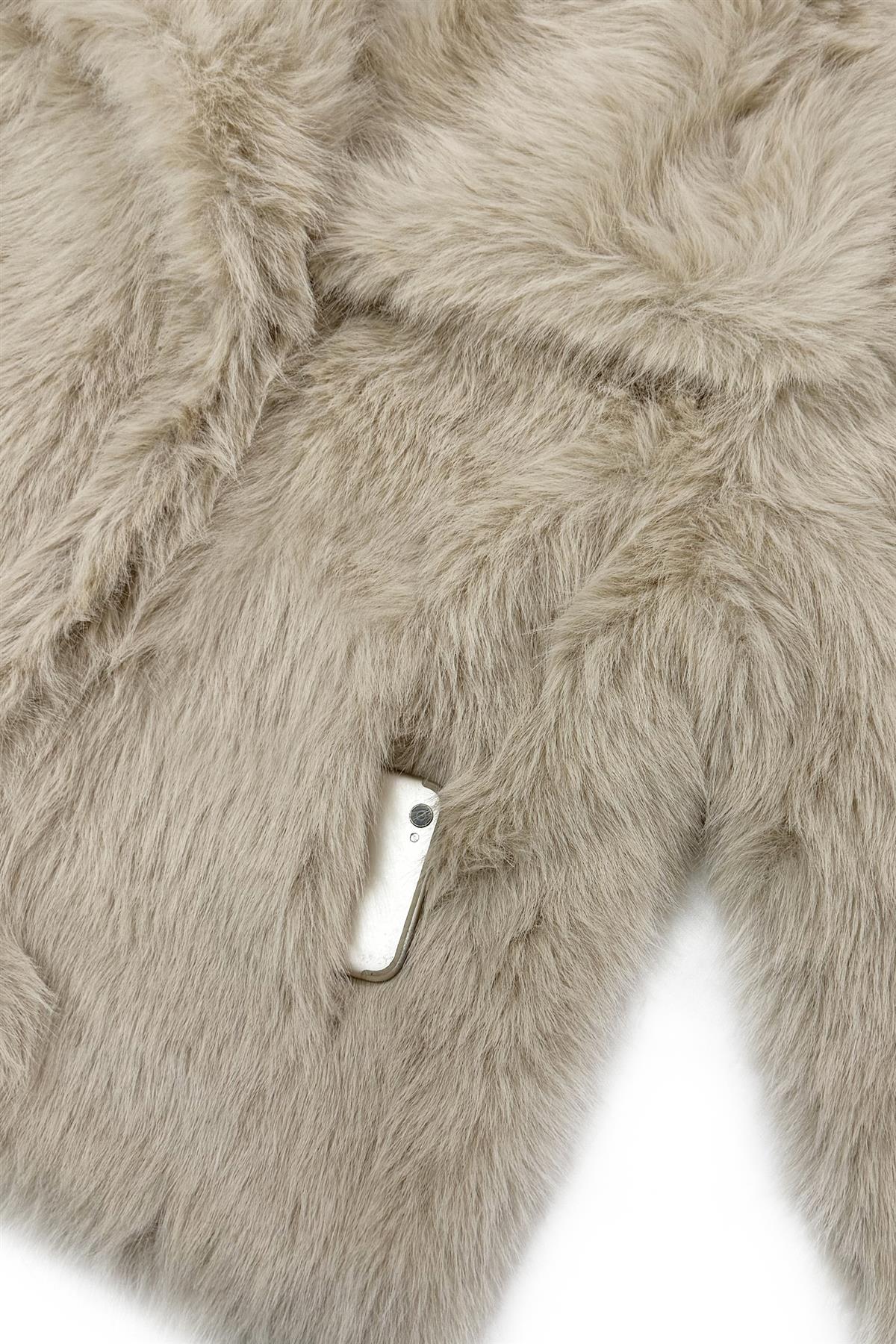 Blue Water ClothingOversized Lapel Faux Fur Sleeved jacketClothing - Blue Water Clothing