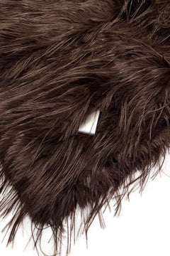 Oversized Shaggy Faux Fur Gillet Jacket - Blue Water Clothing