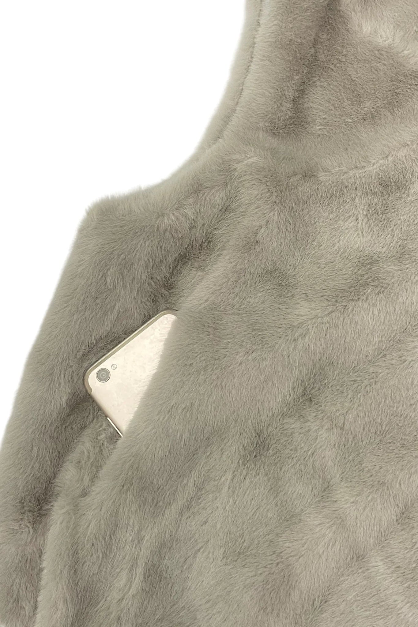 Blue Water ClothingPlain Faux Fur Hooded GiletClothing - Blue Water Clothing