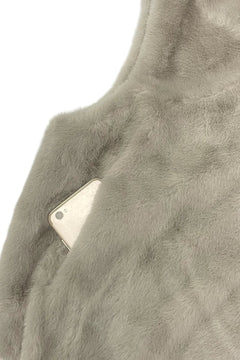 Blue Water ClothingPlain Faux Fur Hooded GiletClothing - Blue Water Clothing