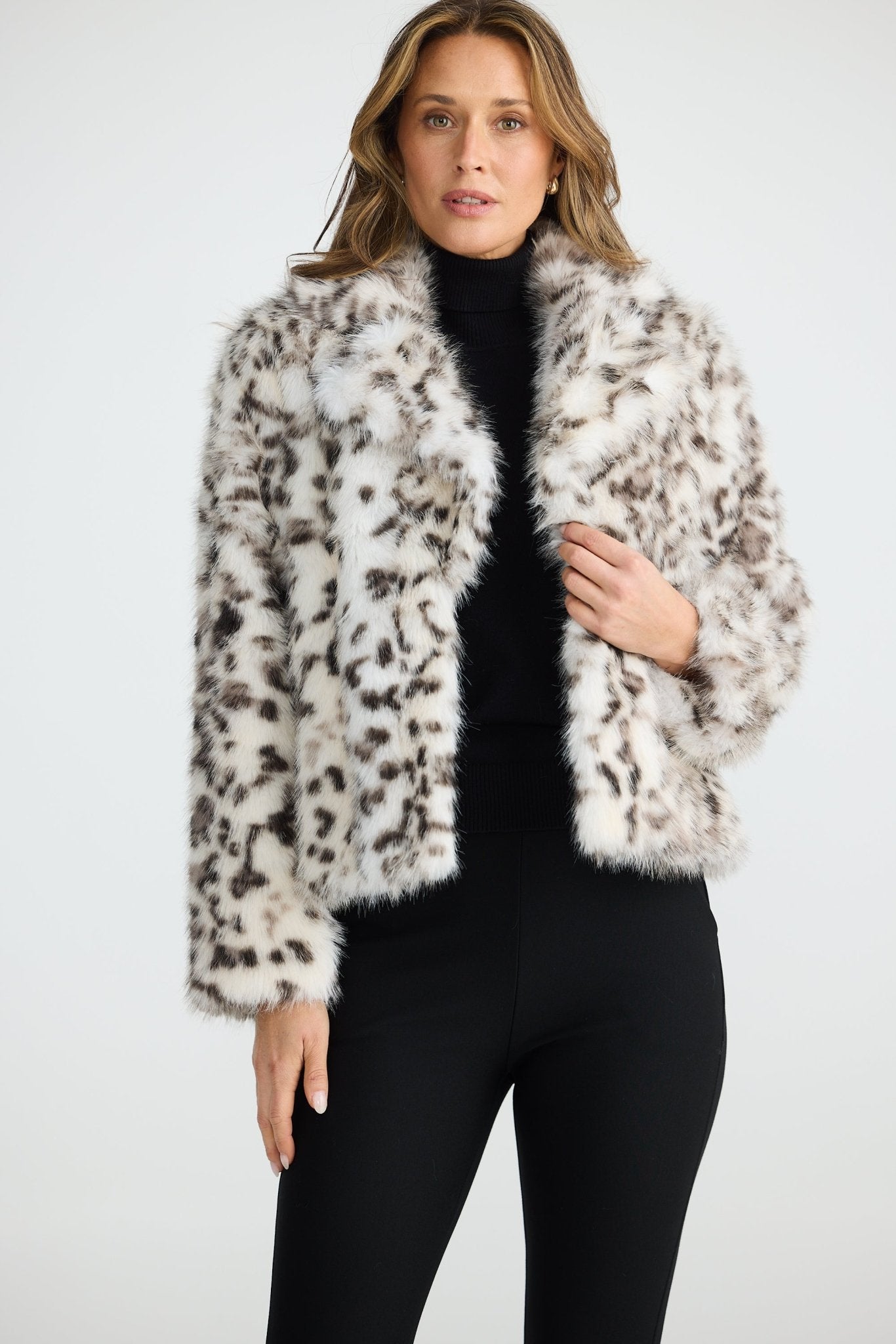 Brave And TrueBrave And True Bertoli Jacket Grey LeopardCoats & JacketsGrey Leopard - Blue Water Clothing