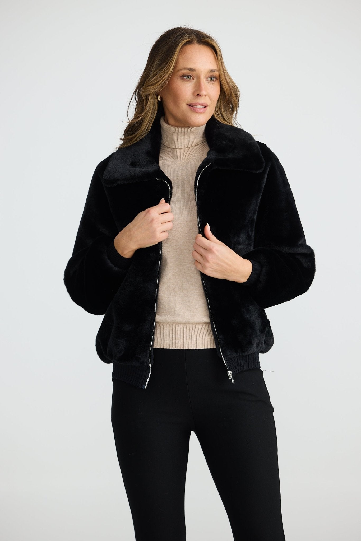 Brave And TrueBrave And True Celeste Bomber BlackCoats & JacketsBlack - Blue Water Clothing
