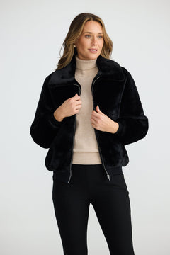 Brave And TrueBrave And True Celeste Bomber BlackCoats & JacketsBlack - Blue Water Clothing