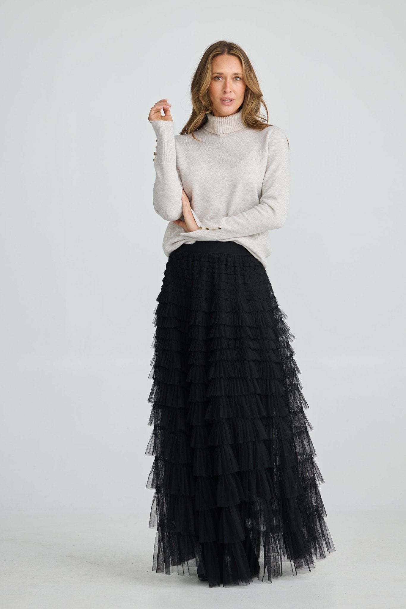 Brave And TrueBrave And True Chance Skirt BlackBottomsBlack - Blue Water Clothing