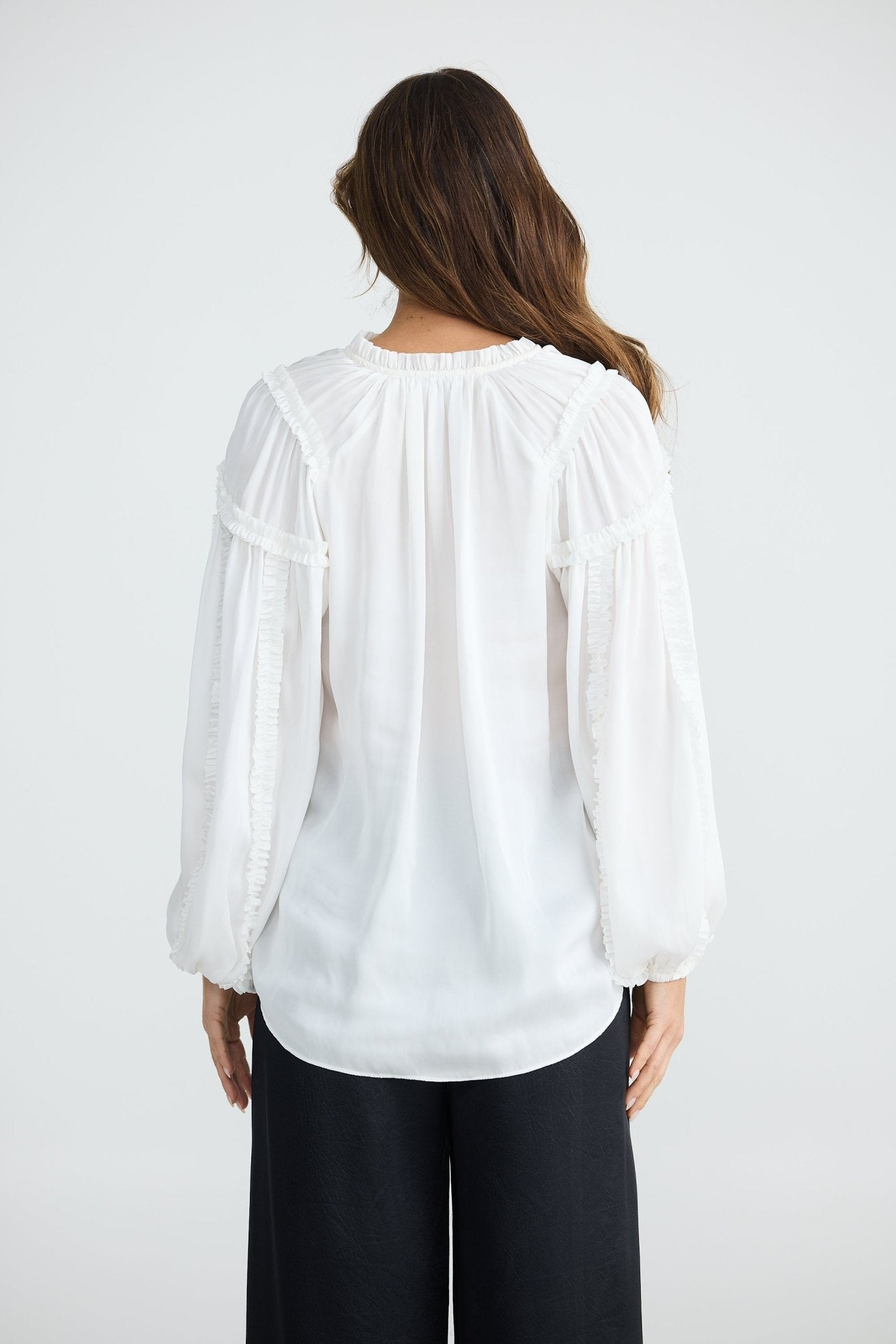 Brave And TrueBrave And True Ritz Blouse WhiteTopsWhite - Blue Water Clothing
