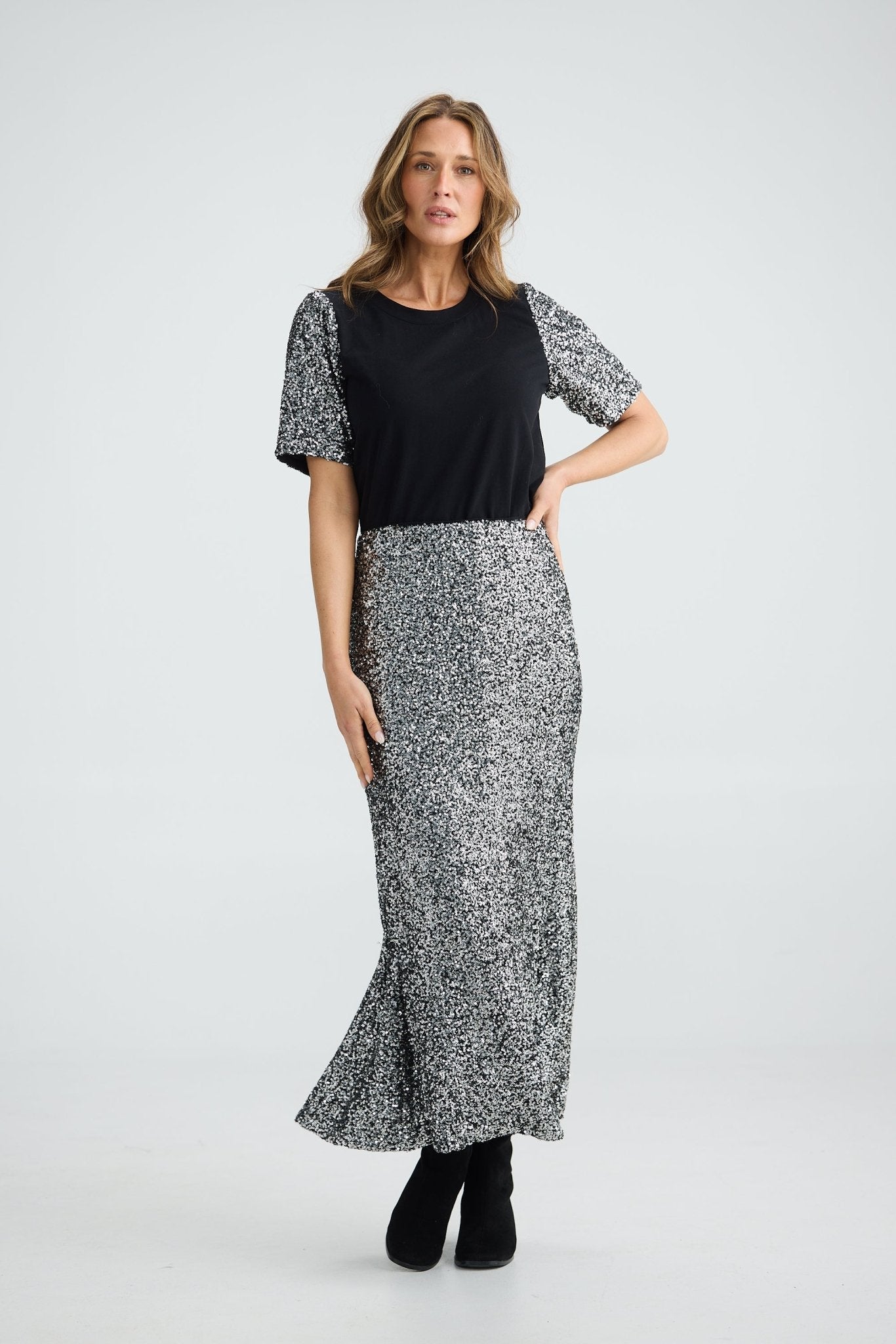 Brave And TrueBrave And True Ritz Sequin SkirtBottomsBronze - Blue Water Clothing