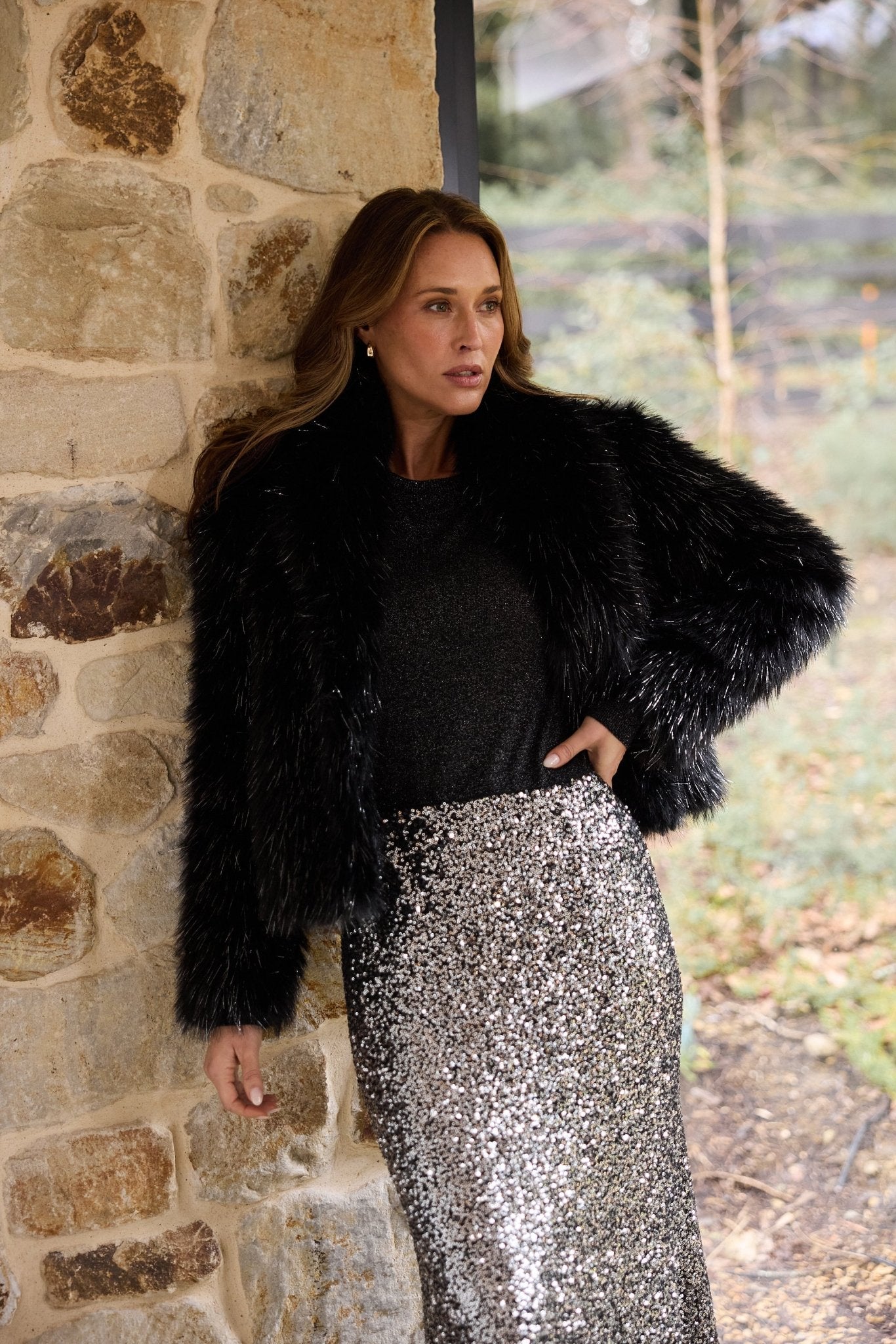 Brave And TrueBrave And True Ritz Sequin SkirtBottomsBronze - Blue Water Clothing