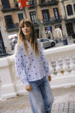 b.youngb.young BYFABIENNE Shirt Long SleeveClothingDella Robbia Blue - Blue Water Clothing