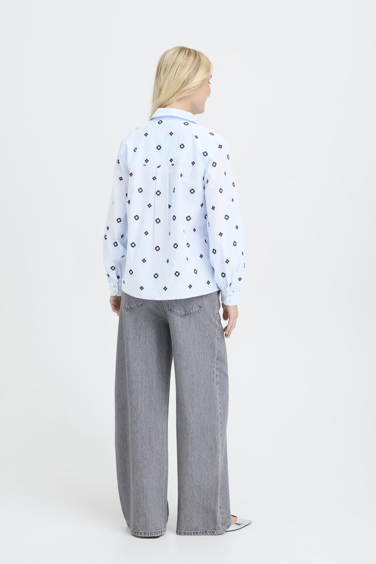 b.youngb.young BYFABIENNE Shirt Long SleeveClothingDella Robbia Blue - Blue Water Clothing