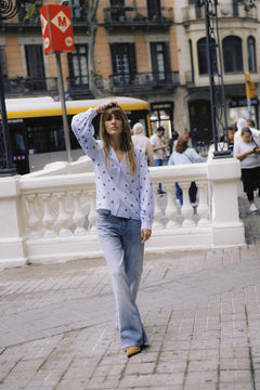 b.youngb.young BYFABIENNE Shirt Long SleeveClothingDella Robbia Blue - Blue Water Clothing