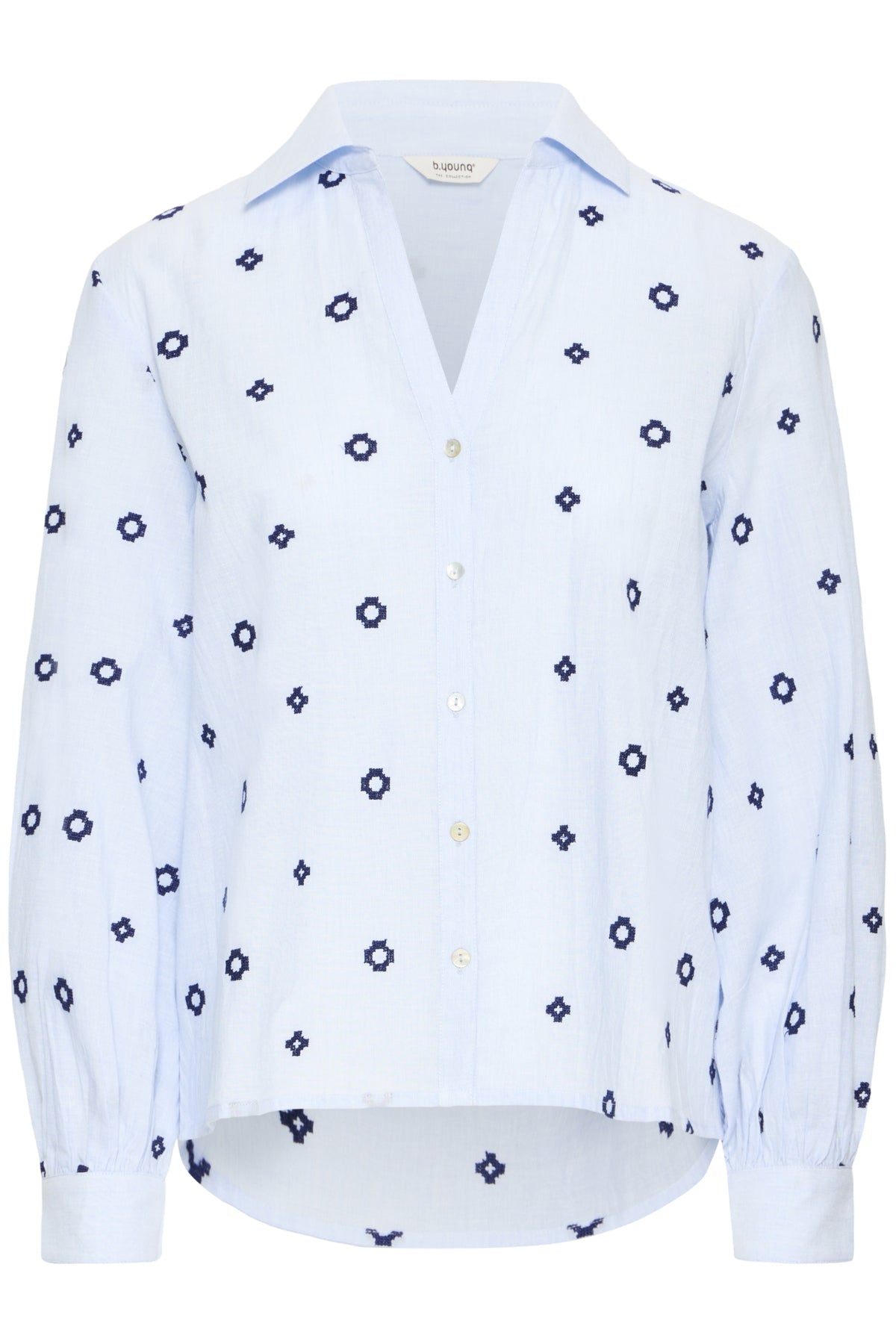 b.youngb.young BYFABIENNE Shirt Long SleeveClothingDella Robbia Blue - Blue Water Clothing