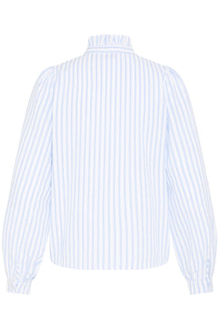 b.youngb.young BYGINETTE Frill BlouseClothingBright White - Blue Water Clothing