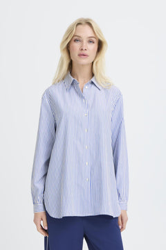 b.youngb.young BYHANIO Tape ShirtClothingHanio Stripe - Blue Water Clothing