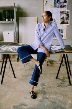 b.youngb.young BYHANIO Tape ShirtClothingHanio Stripe - Blue Water Clothing