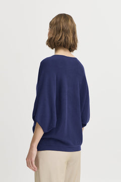 b.youngb.young BYMMORLA V - Neck Short Sleeve TopClothingMedieval Blue - Blue Water Clothing