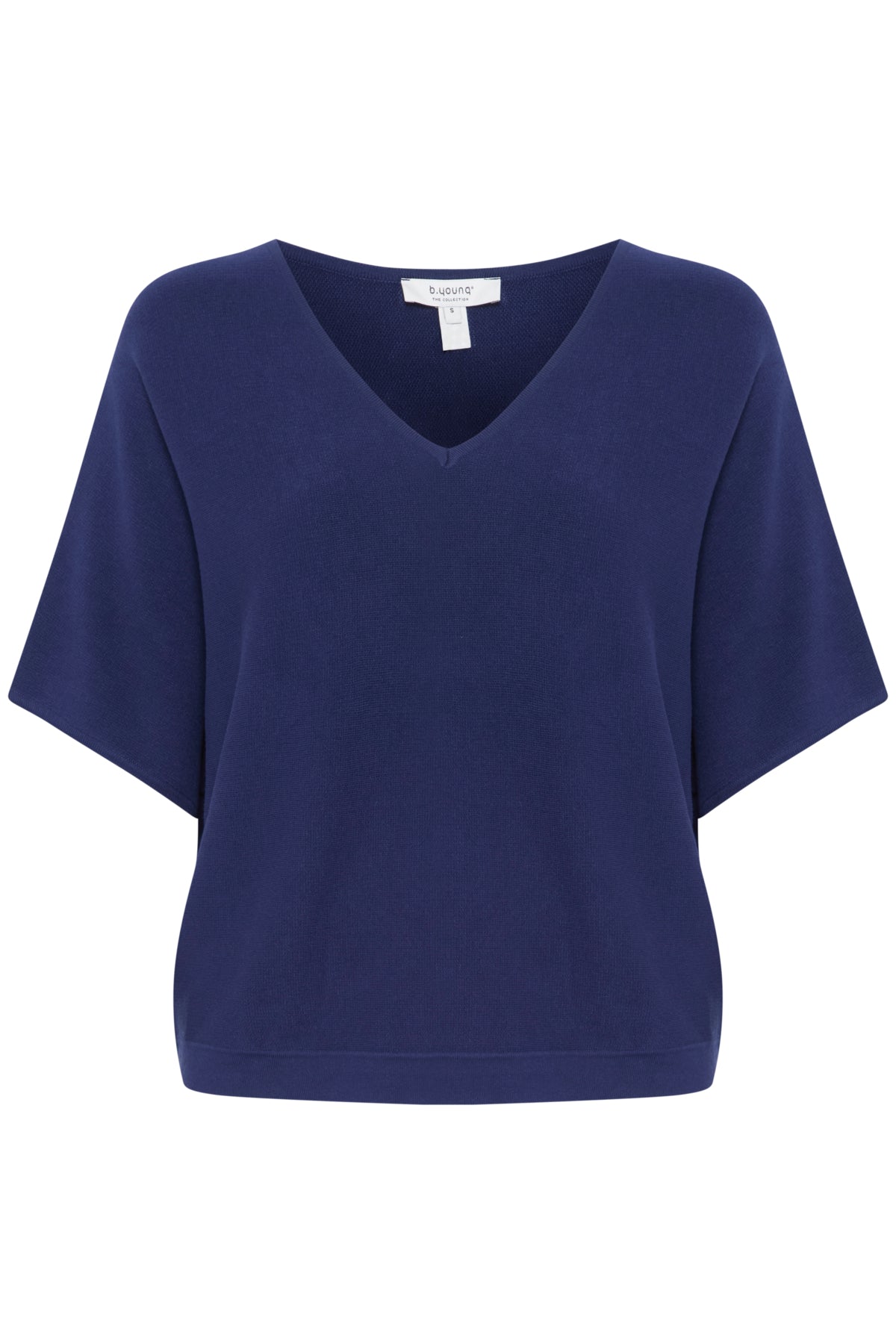 b.youngb.young BYMMORLA V - Neck Short Sleeve TopClothingMedieval Blue - Blue Water Clothing