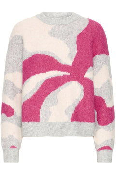 b.youngb.young BYOMEA Abstract JumperClothingAbstract Pink - Blue Water Clothing