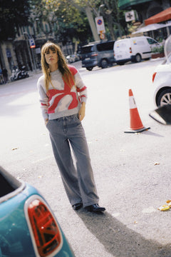 b.youngb.young BYOMEA Abstract JumperClothingAbstract Pink - Blue Water Clothing