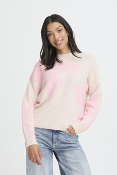 b.youngb.young BYOMEA Flower Jumper 3ClothingParfait Pink - Blue Water Clothing