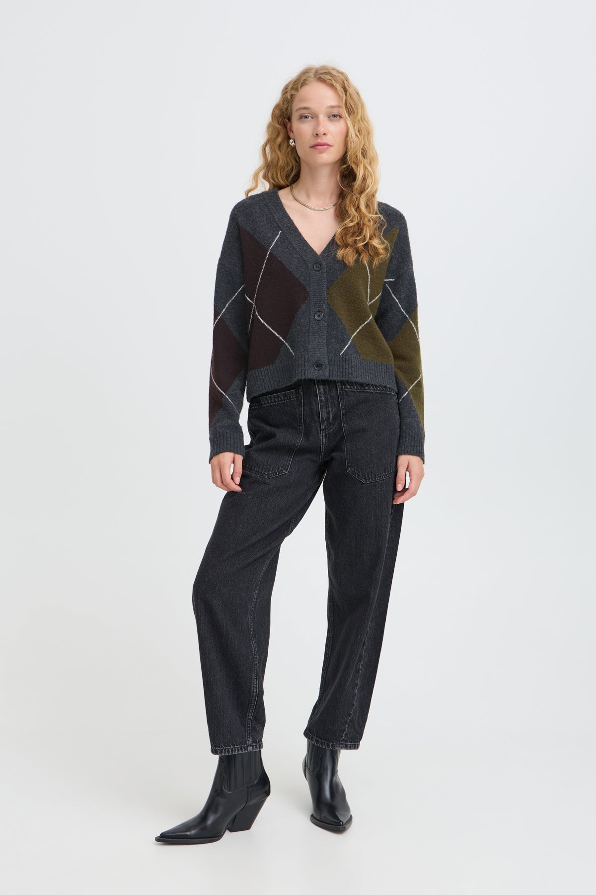 b.young BYOSMILLA CARDIGANDark Grey - Blue Water Clothing