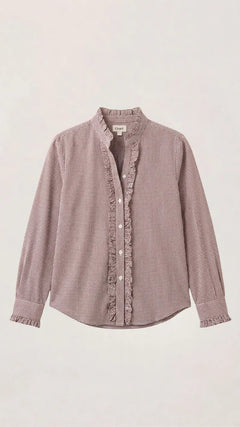 Charli LondonCharli London Daria ShirtTopsBrown Gingham - Blue Water Clothing