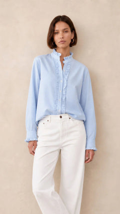Charli LondonCharli London Daria ShirtTopsBrown Gingham - Blue Water Clothing