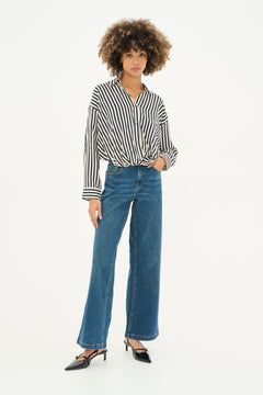 CultureCulture CUdenia Knot ShirtClothingSalute/White Stripe - Blue Water Clothing