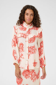 CultureCulture CUalexa ShirtClothingOff White/Red Floral - Blue Water Clothing