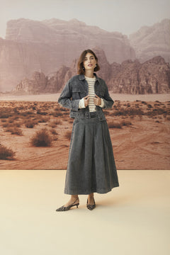 CultureCulture CUcarlina SkirtClothingDark Gull Gray - Blue Water Clothing