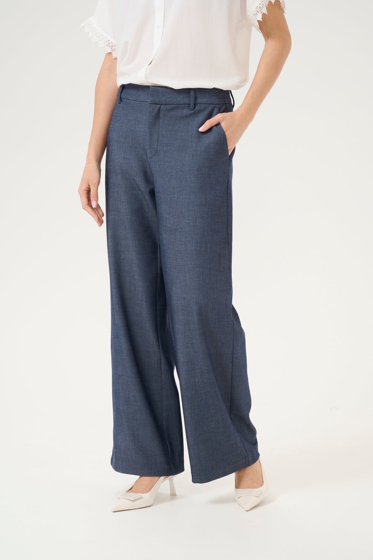 Culture CUcybilla Cattia Pants - Blue Water Clothing