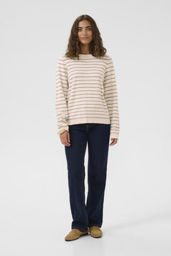 CultureCulture Cuebba Annemette PulloverClothingWhitecap/Grey Stripe - Blue Water Clothing