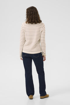 CultureCulture Cuebba Annemette PulloverClothingWhitecap/Grey Stripe - Blue Water Clothing