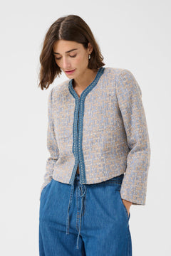CultureCulture Cupana JacketClothingBlue/Brown Check - Blue Water Clothing