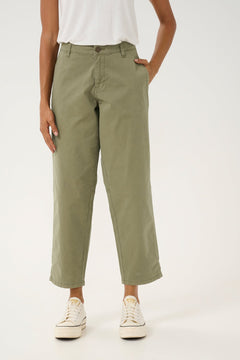CultureCulture ually Brita Cropped PantsClothingBurnt Olive - Blue Water Clothing