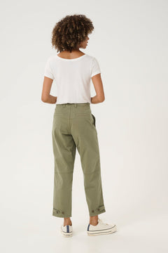 CultureCulture ually Brita Cropped PantsClothingBurnt Olive - Blue Water Clothing