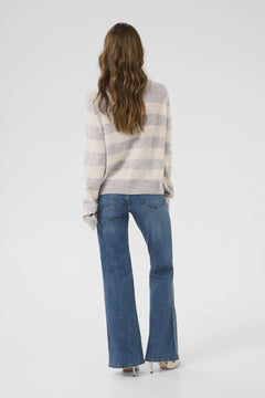 CultureCulture Cucallie Cashmere CardiganTopsGrey Melange - Blue Water Clothing