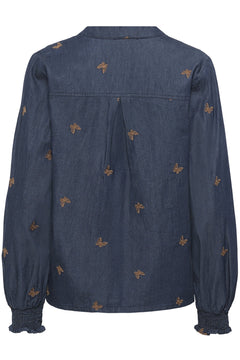 CultureCulture CUfilipa Michelle BlouseTopsRinse Wash - Blue Water Clothing