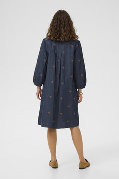 CultureCulture CUfilipa Michelle Midi DressDressesRinse Wash - Blue Water Clothing